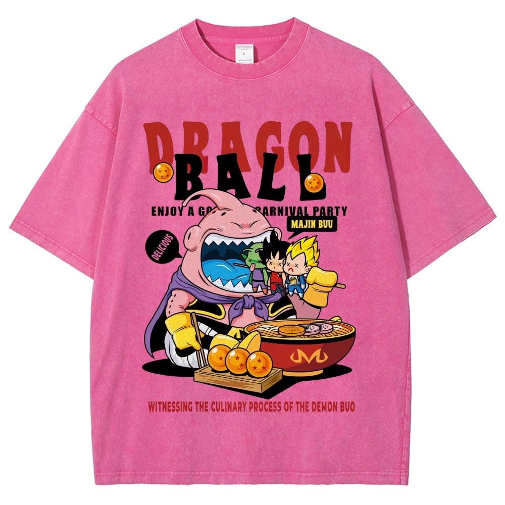 Dragon Ball Culinary Party Graphic Washed T-Shirt