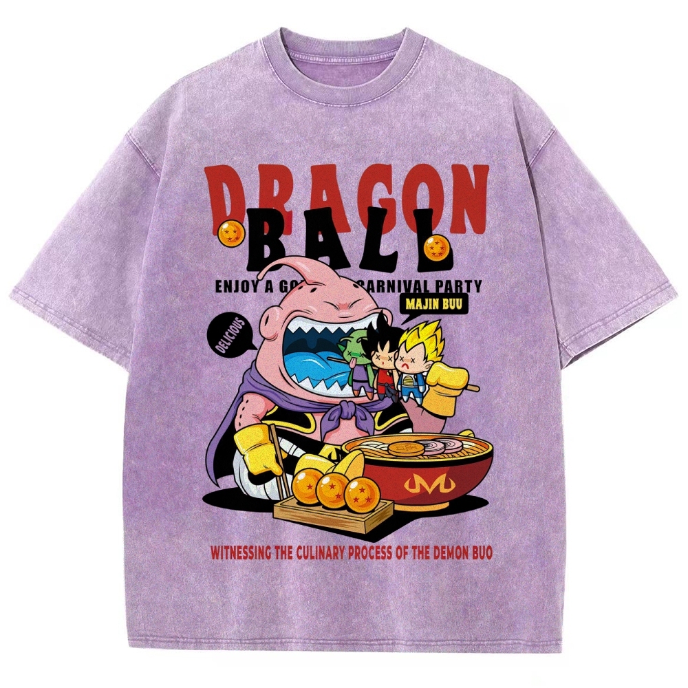 Dragon Ball Culinary Party Graphic Washed T-Shirt