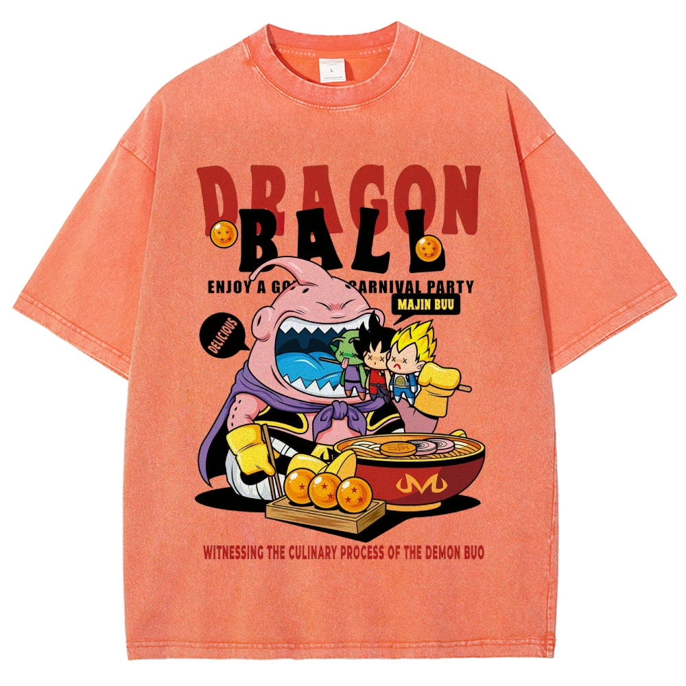 Dragon Ball Culinary Party Graphic Washed T-Shirt