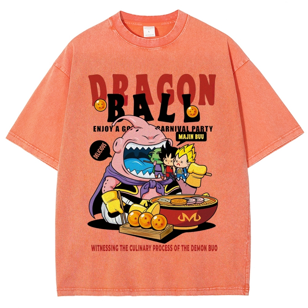 Dragon Ball Culinary Party Graphic Washed T-Shirt