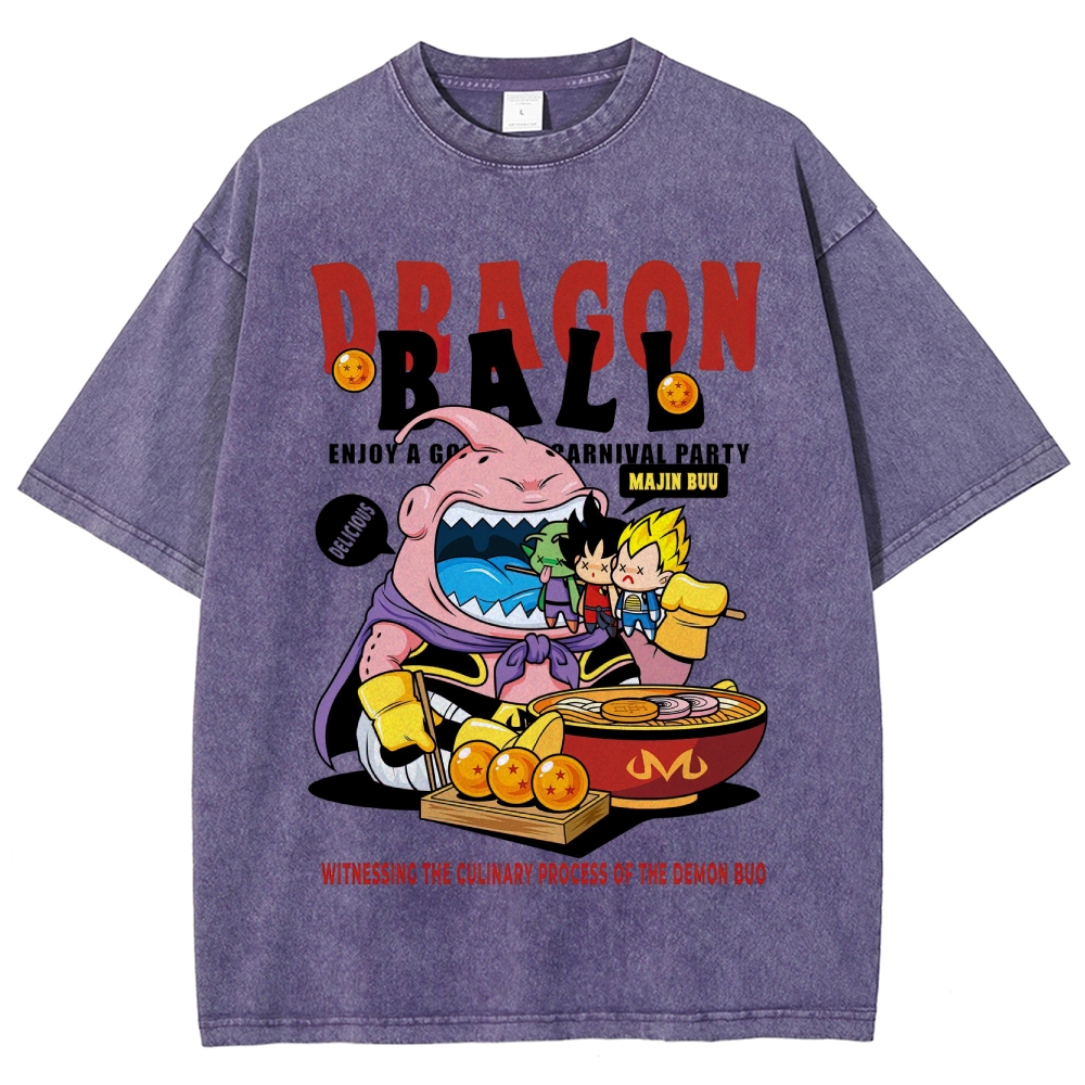 Dragon Ball Culinary Party Graphic Washed T-Shirt