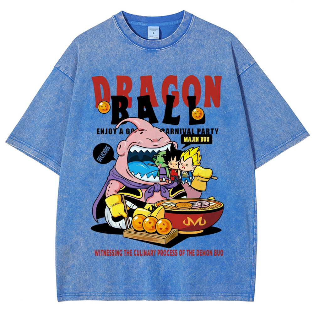 Dragon Ball Culinary Party Graphic Washed T-Shirt