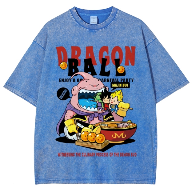 Dragon Ball Culinary Party Graphic Washed T-Shirt