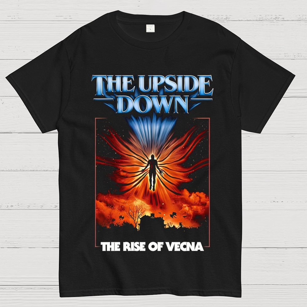 The Upside Down: The Rise of Vecna Graphic Cotton T-shirt
