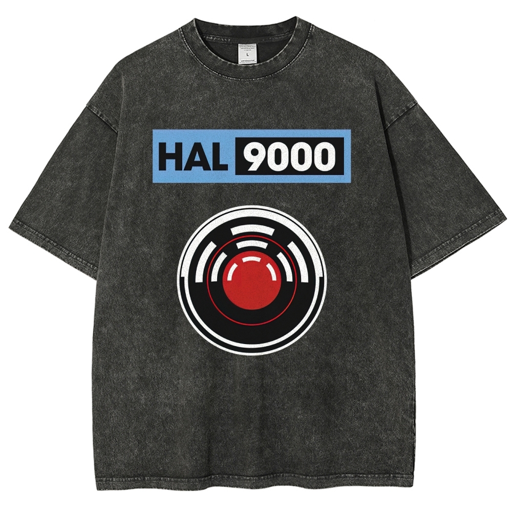 Hal 9000 Circular Lens Graphic Washed T-Shirt