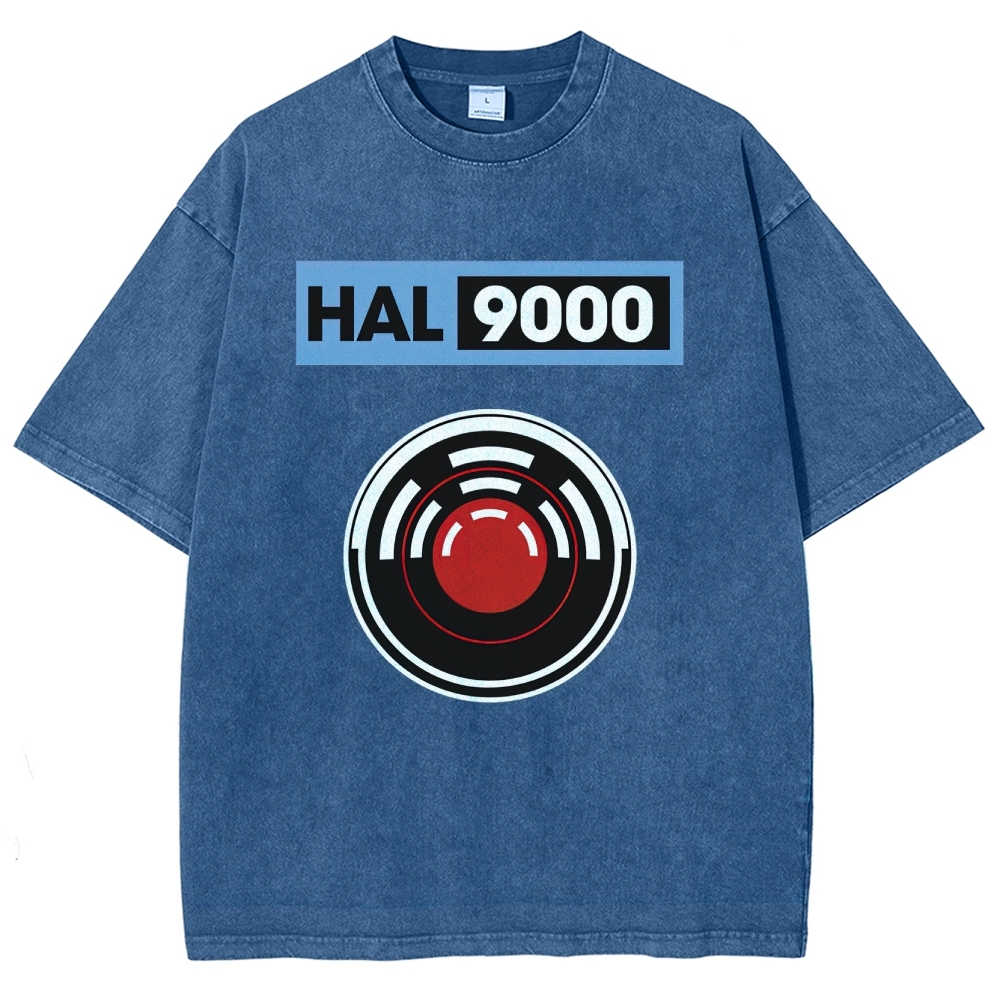 Hal 9000 Circular Lens Graphic Washed T-Shirt