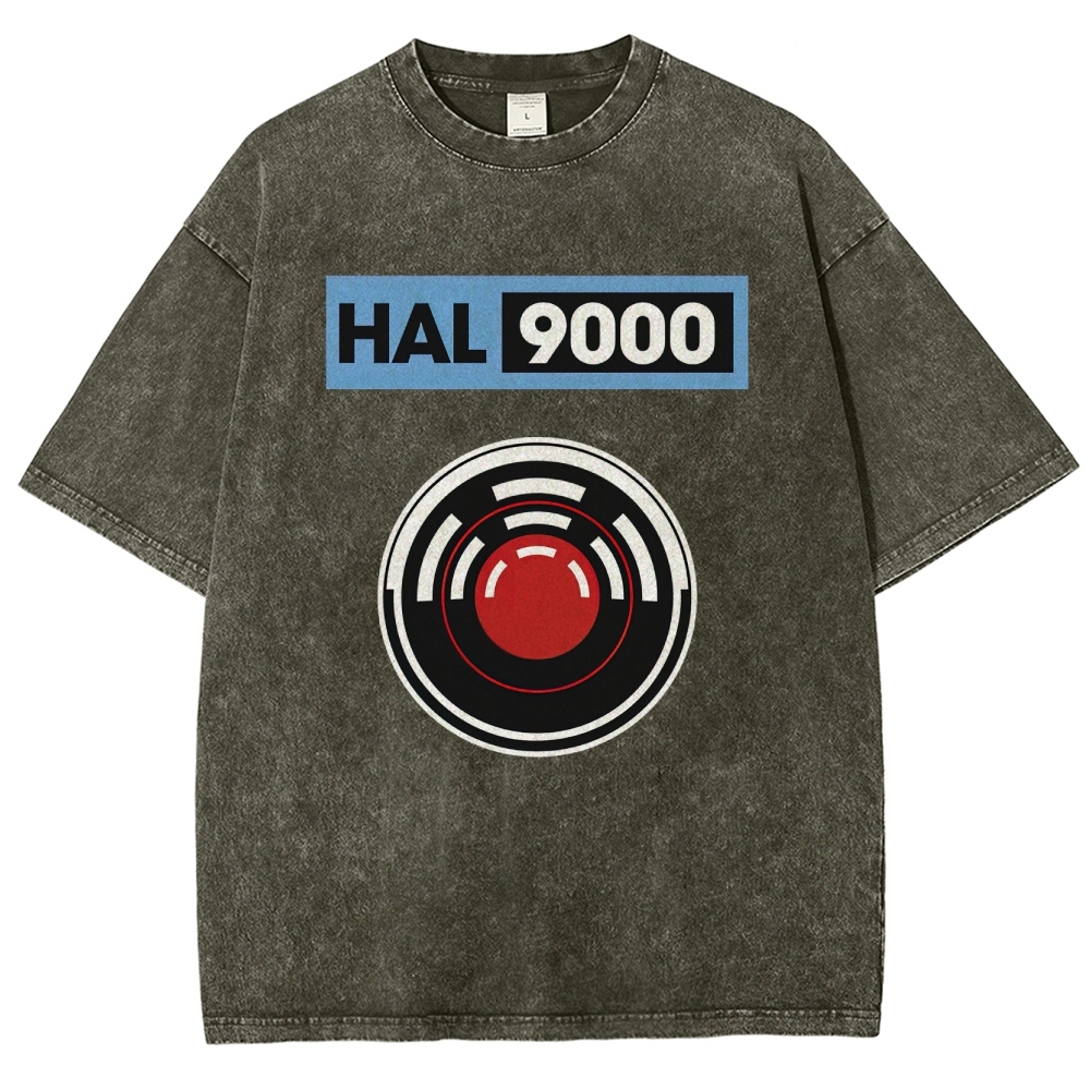 Hal 9000 Circular Lens Graphic Washed T-Shirt