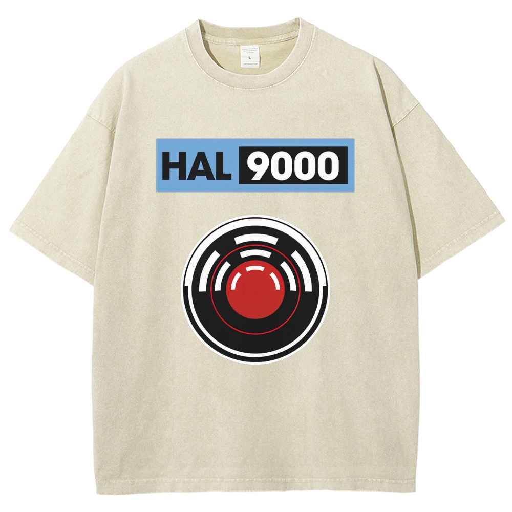 Hal 9000 Circular Lens Graphic Washed T-Shirt