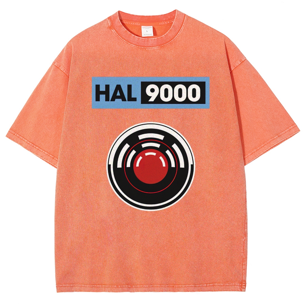 Hal 9000 Circular Lens Graphic Washed T-Shirt