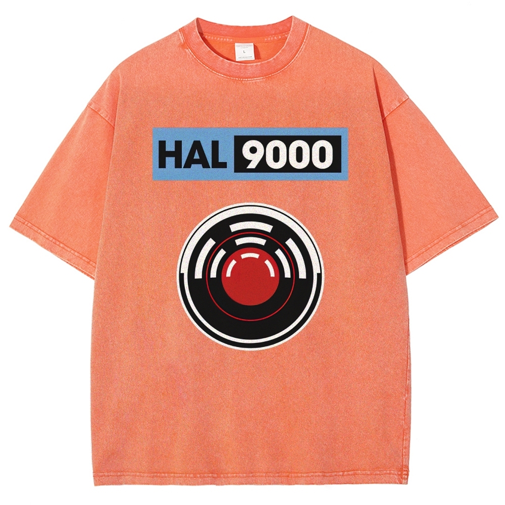 Hal 9000 Circular Lens Graphic Washed T-Shirt