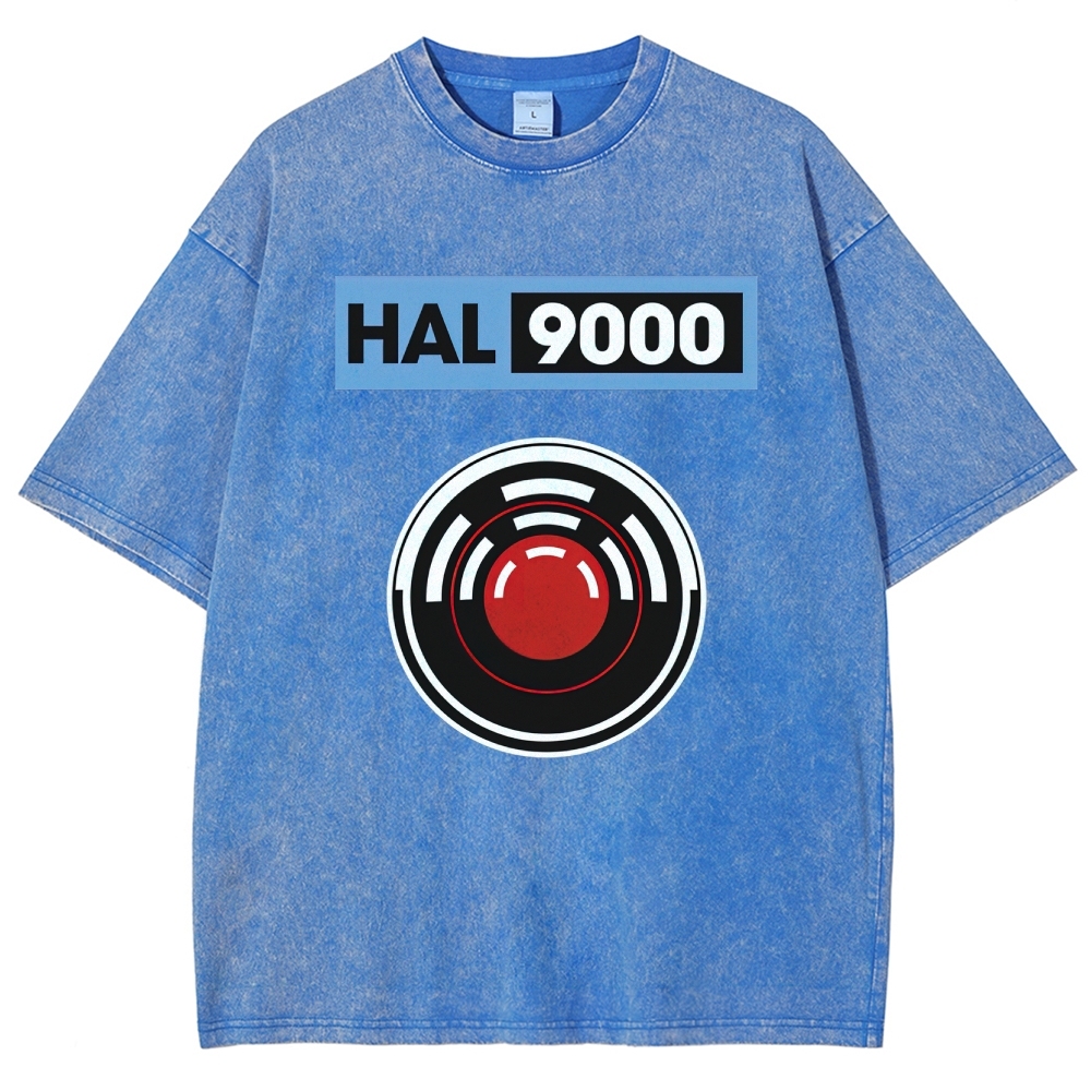 Hal 9000 Circular Lens Graphic Washed T-Shirt