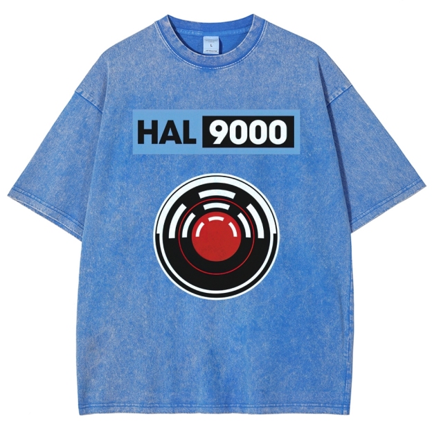 Hal 9000 Circular Lens Graphic Washed T-Shirt