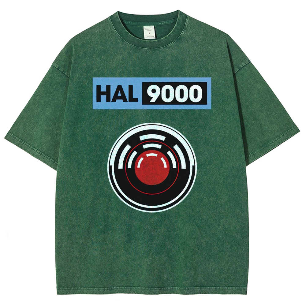 Hal 9000 Circular Lens Graphic Washed T-Shirt