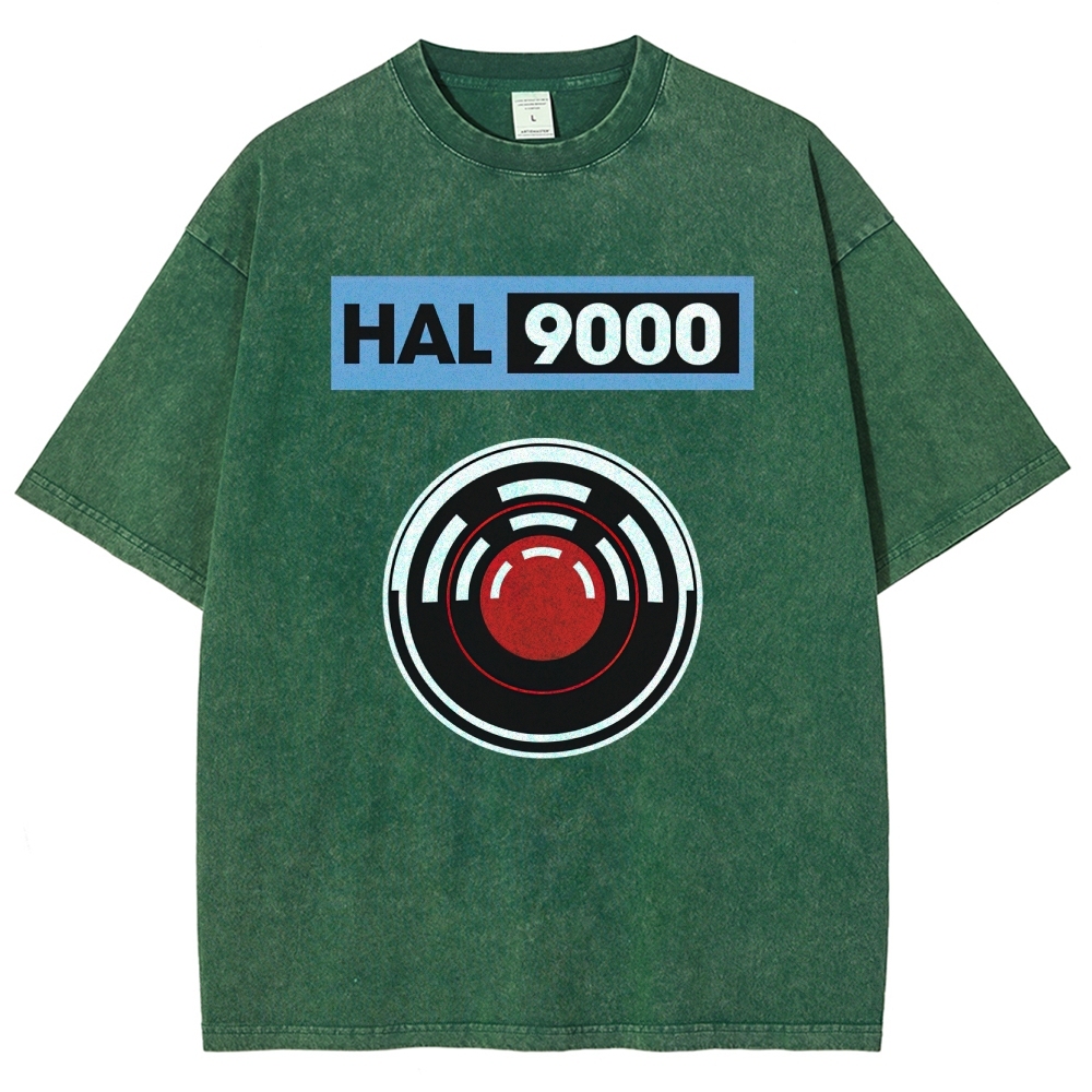 Hal 9000 Circular Lens Graphic Washed T-Shirt