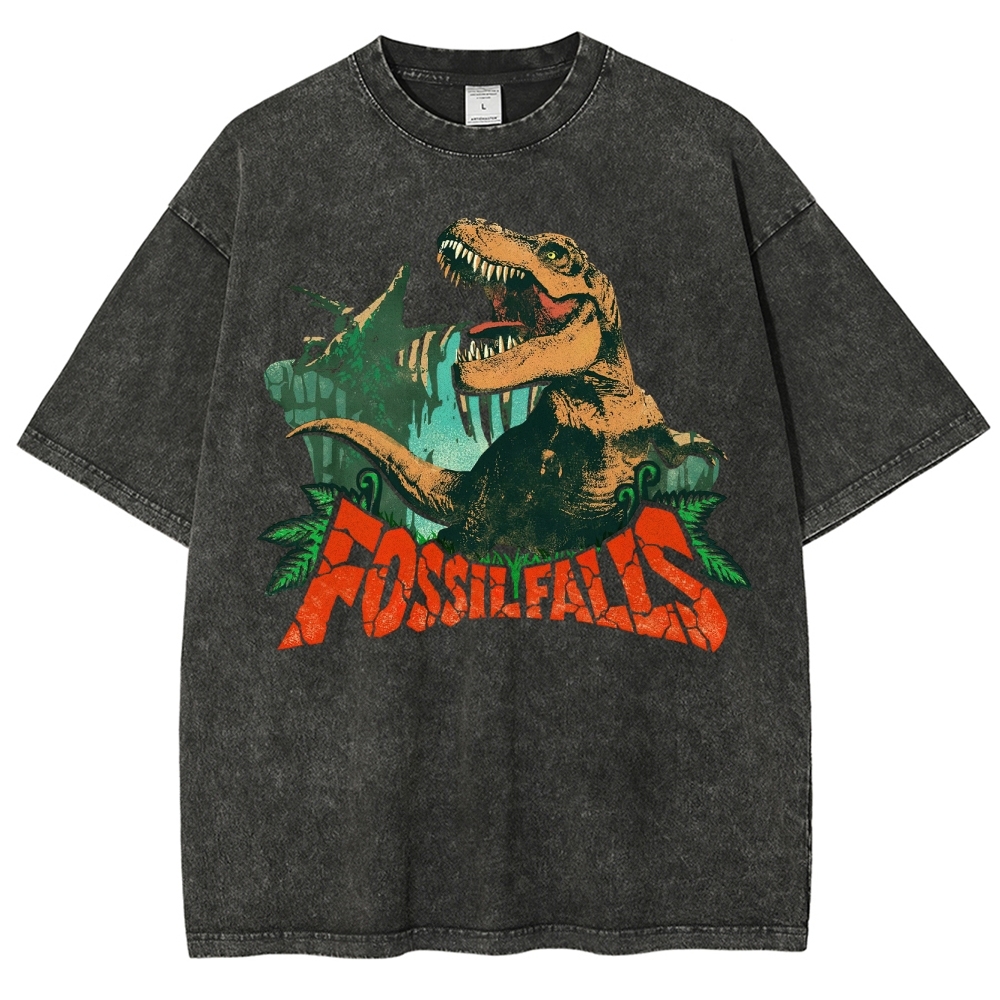Fossil Falls T-Rex Graphic Washed T-Shirt