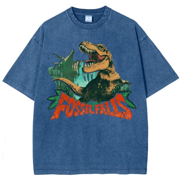 Fossil Falls T-Rex Graphic Washed T-Shirt