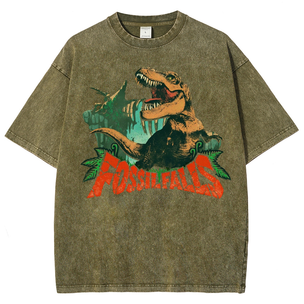 Fossil Falls T-Rex Graphic Washed T-Shirt