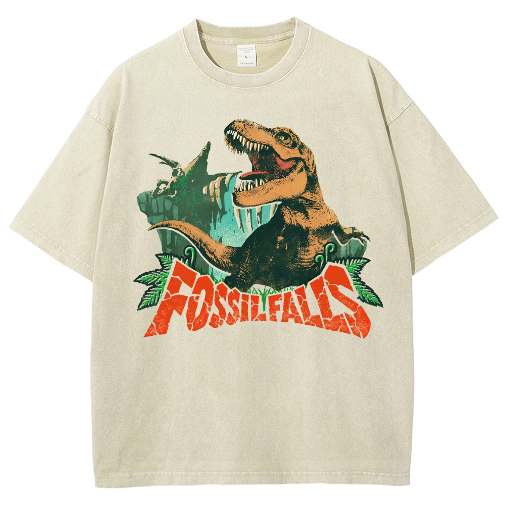 Fossil Falls T-Rex Graphic Washed T-Shirt