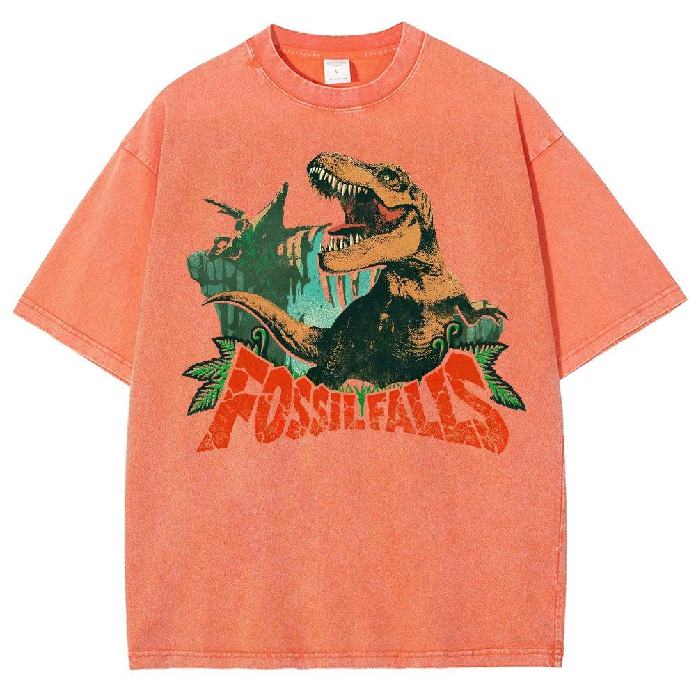 Fossil Falls T-Rex Graphic Washed T-Shirt