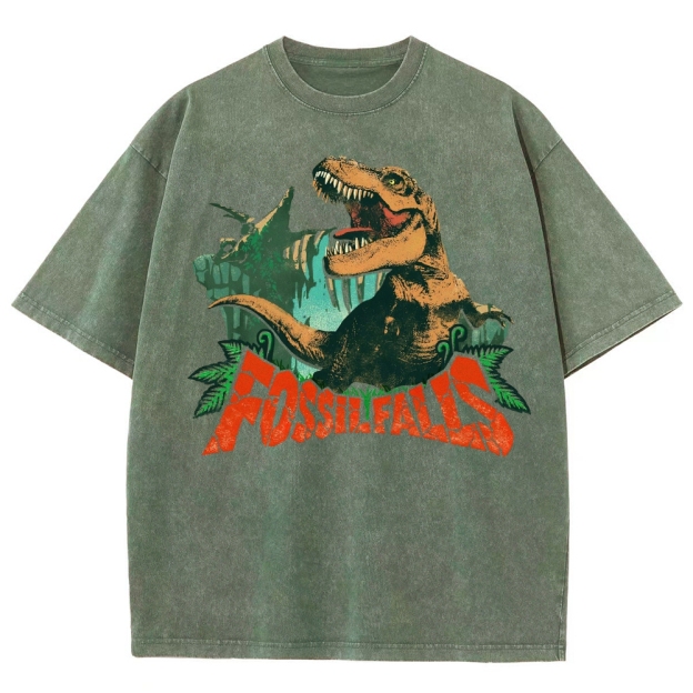 Fossil Falls T-Rex Graphic Washed T-Shirt