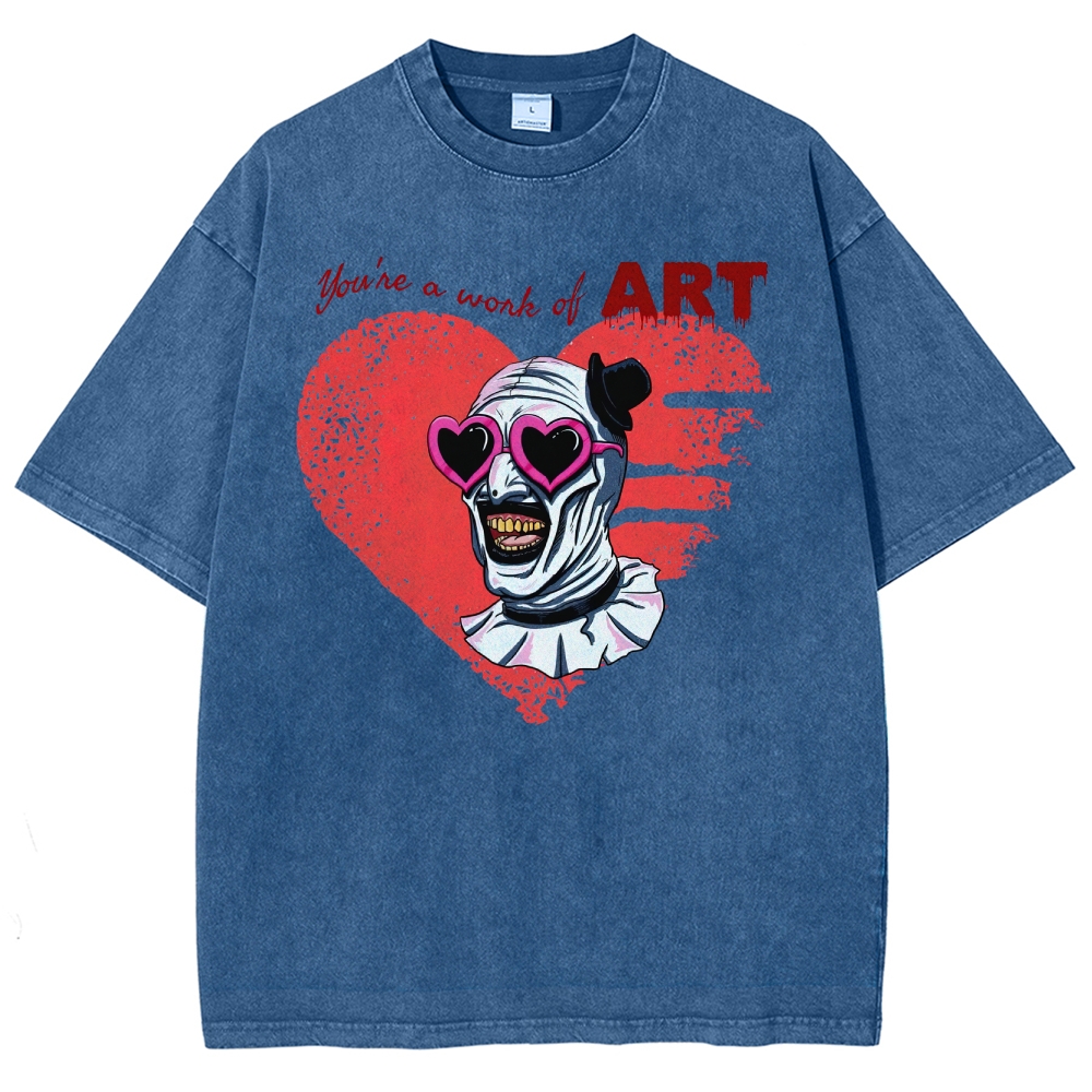 You're a Work of Art Horror Graphic Washed T-Shirt