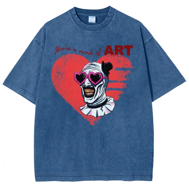 You're a Work of Art Horror Graphic Washed T-Shirt