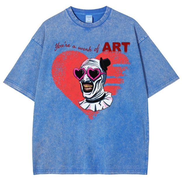 You're a Work of Art Horror Graphic Washed T-Shirt