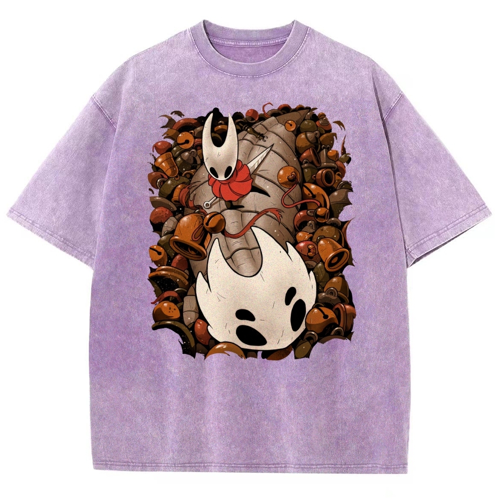 Shadow Duel Mask Washed T-Shirt 