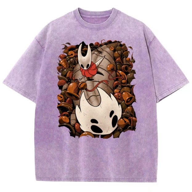 Shadow Duel Mask Washed T-Shirt 