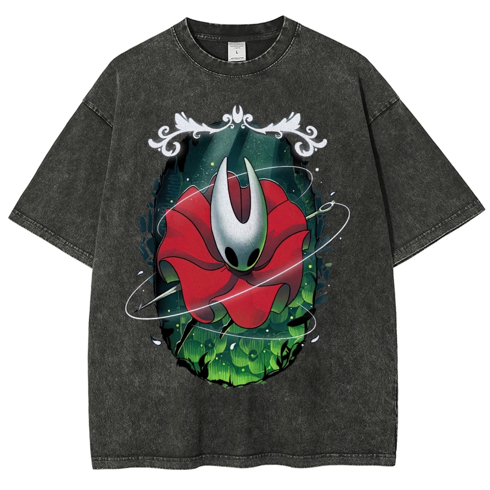 Masked Hero in Petal Cloak Washed T-Shirt