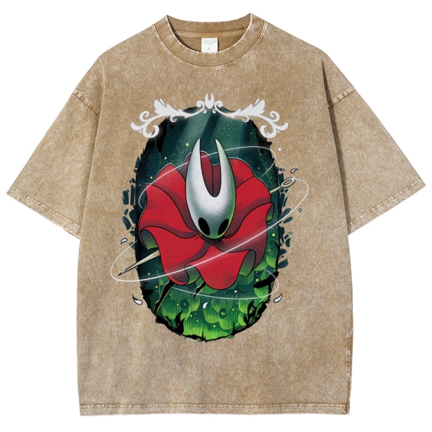 Masked Hero in Petal Cloak Washed T-Shirt 