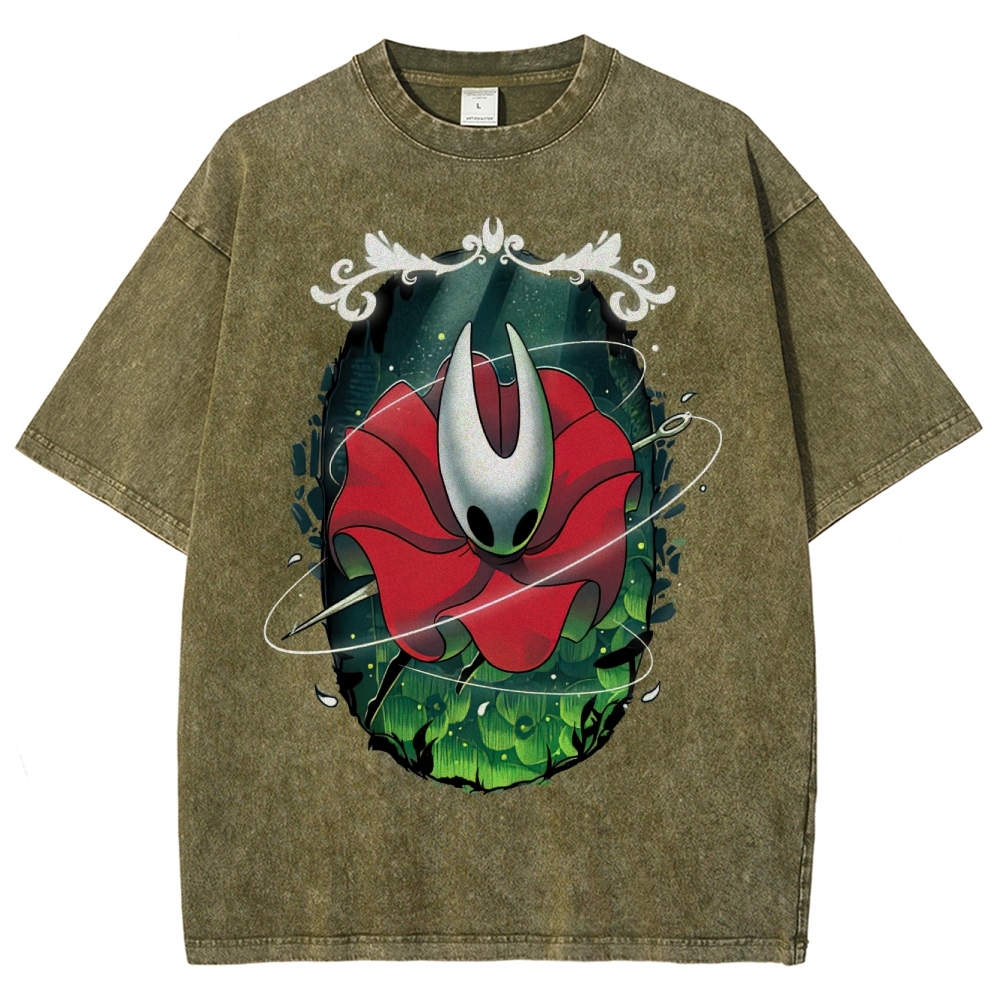 Masked Hero in Petal Cloak Washed T-Shirt 