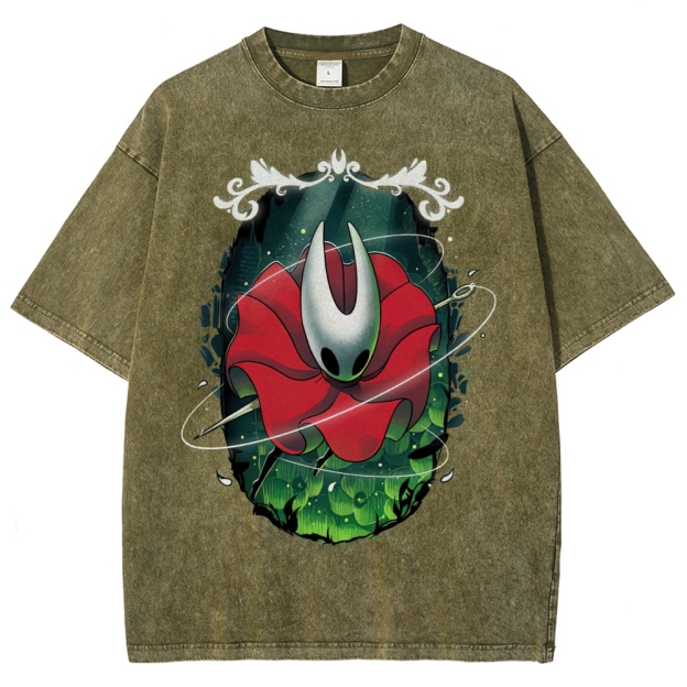 Masked Hero in Petal Cloak Washed T-Shirt 