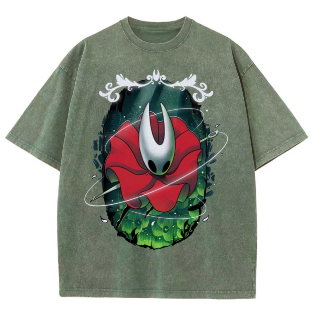 Masked Hero in Petal Cloak Washed T-Shirt 