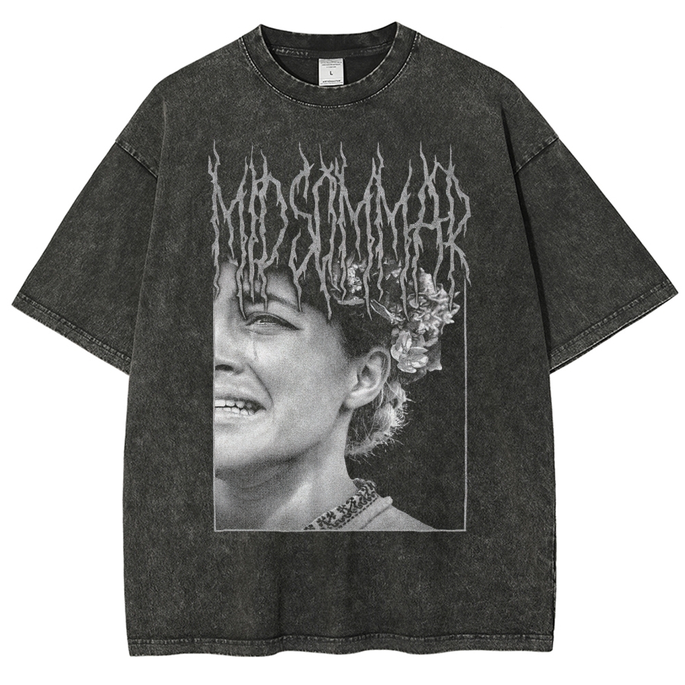Floral Ritual Horror Washed T-Shirt 