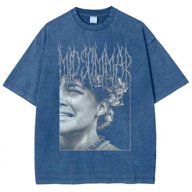 Floral Ritual Horror Washed T-Shirt 