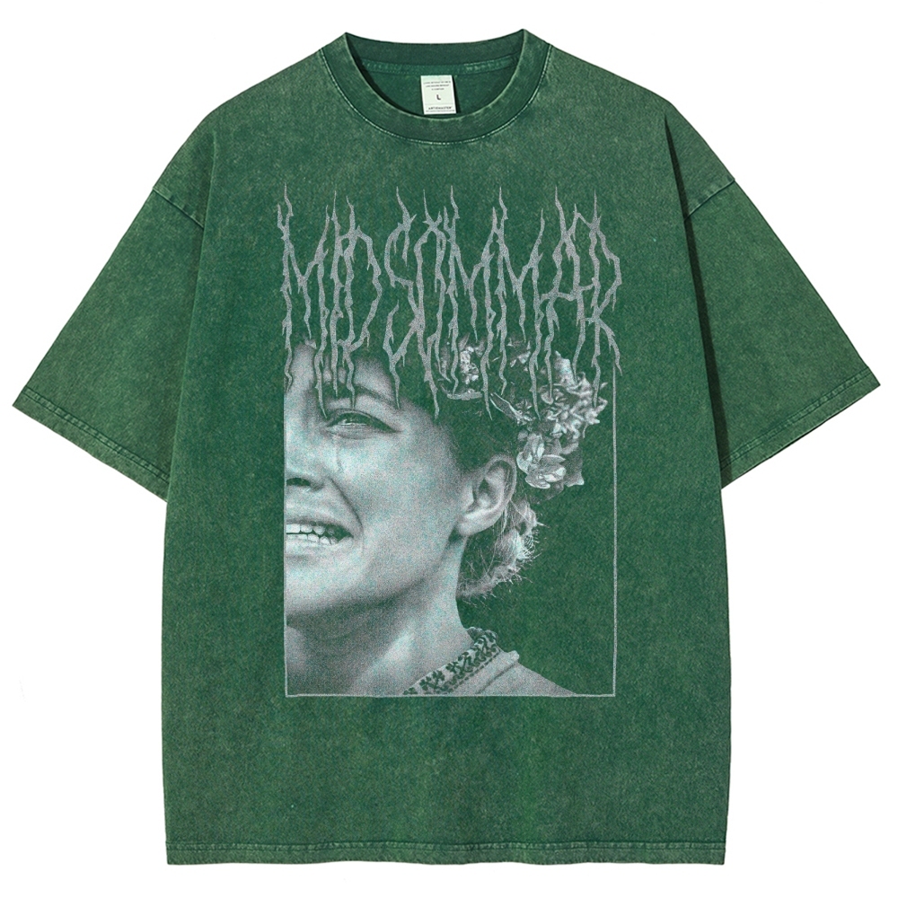 Floral Ritual Horror Washed T-Shirt 