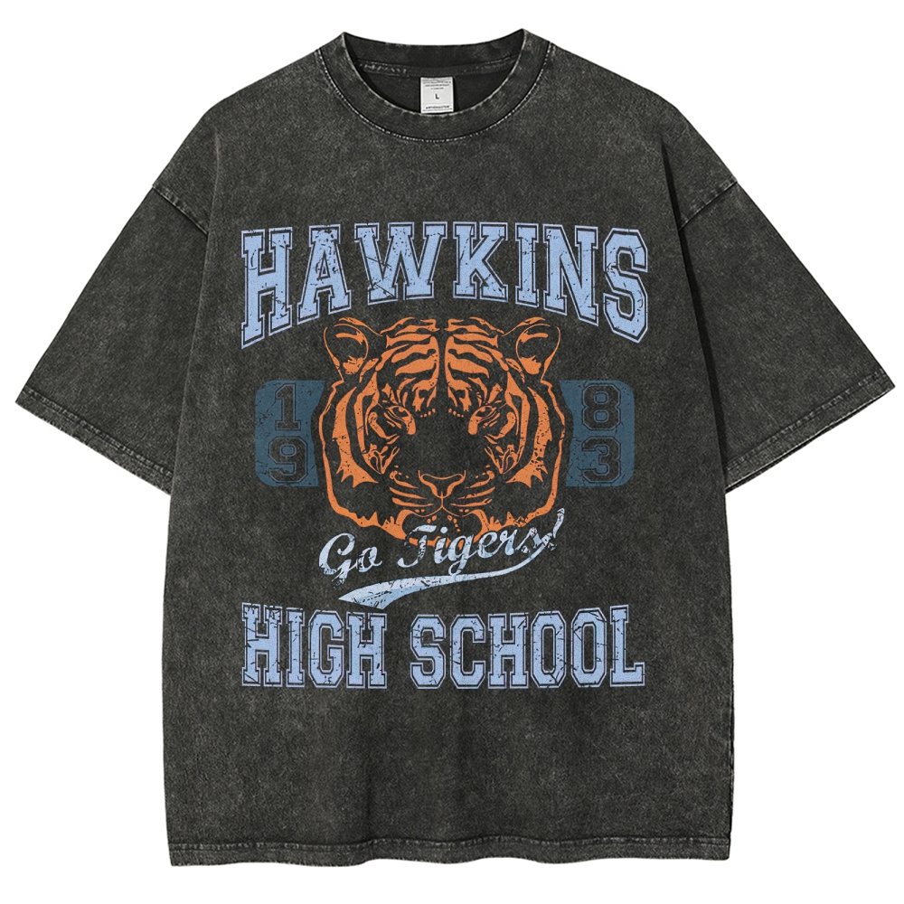 Hawkins High School Washed T-Shirt 