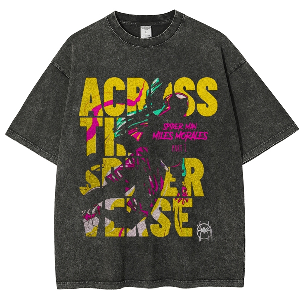 Across the Spider-Verse: Miles Morales Graphic Washed T-Shirt