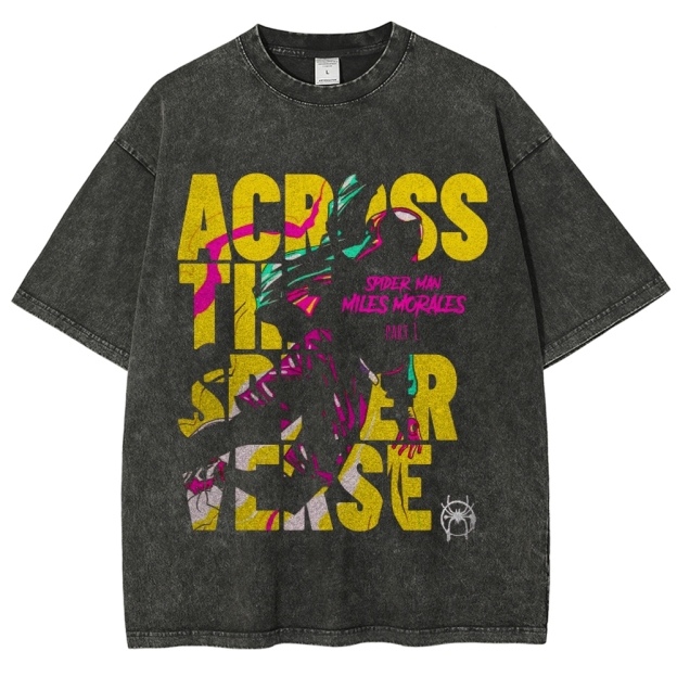 Across the Spider-Verse: Miles Morales Graphic Washed T-Shirt