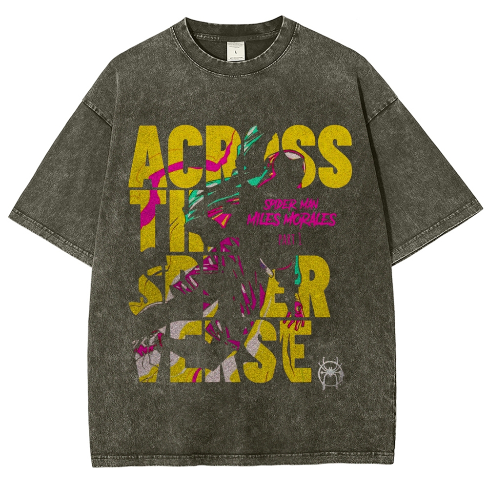 Across the Spider-Verse: Miles Morales Graphic Washed T-Shirt
