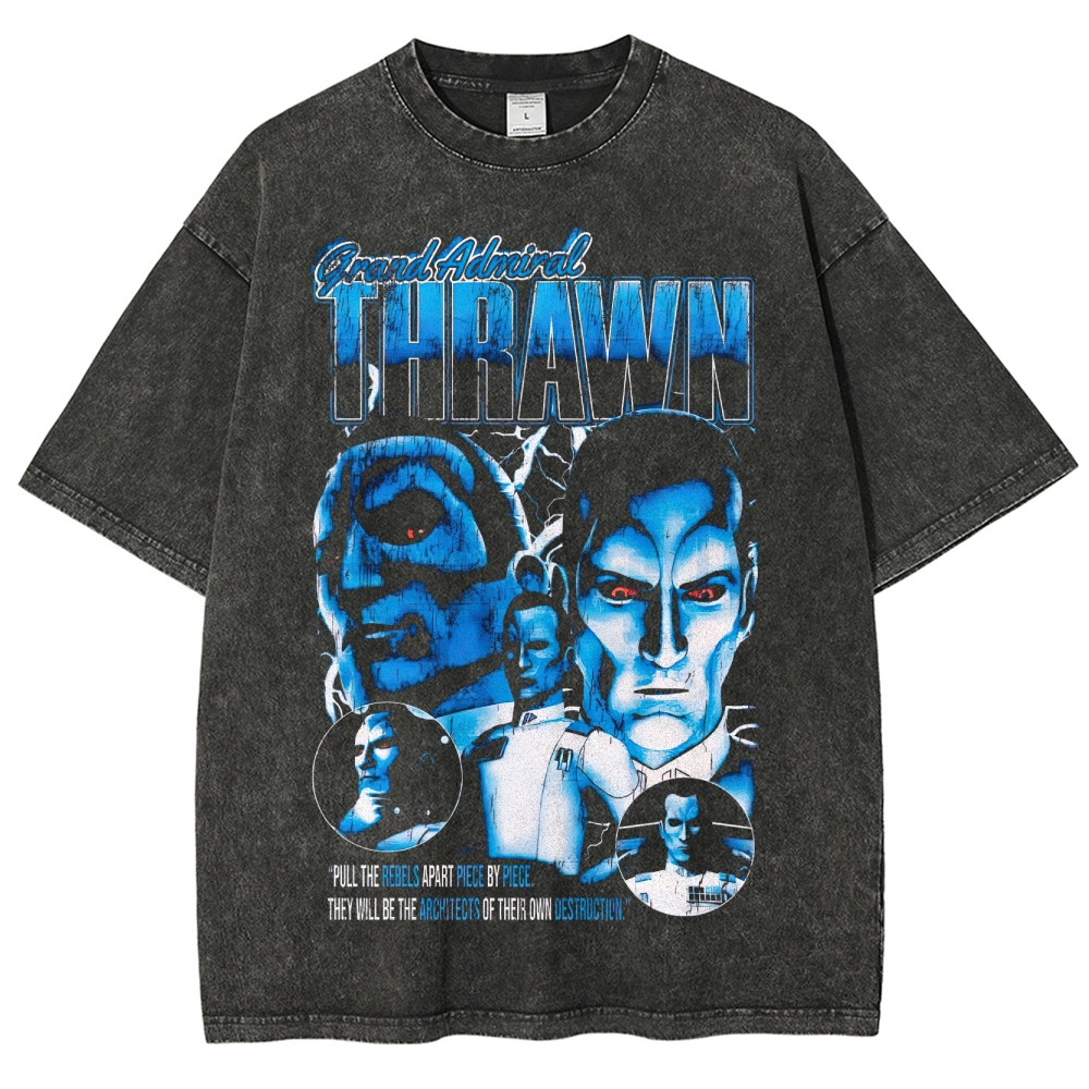 Grand Admiral Thrawn Rebel Strategy Graphic Washed T-Shirt