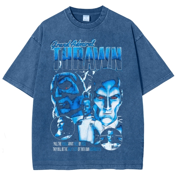 Grand Admiral Thrawn Rebel Strategy Graphic Washed T-Shirt