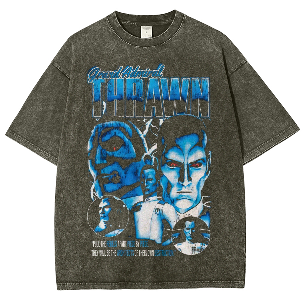 Grand Admiral Thrawn Rebel Strategy Graphic Washed T-Shirt