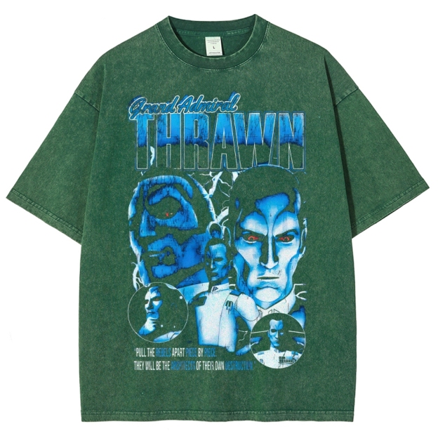 Grand Admiral Thrawn Rebel Strategy Graphic Washed T-Shirt