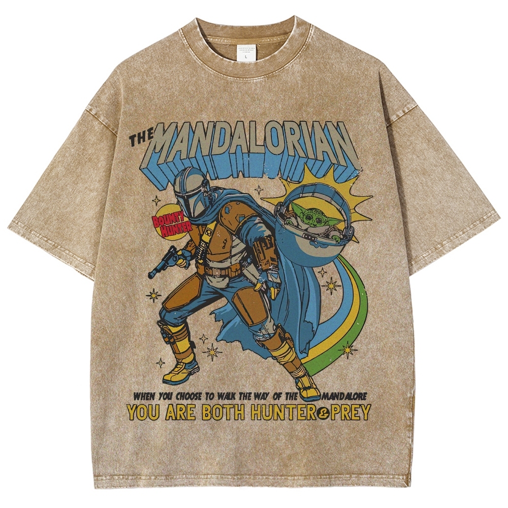 Way of Mandalore Hunter & Prey Graphic Washed T-Shirt