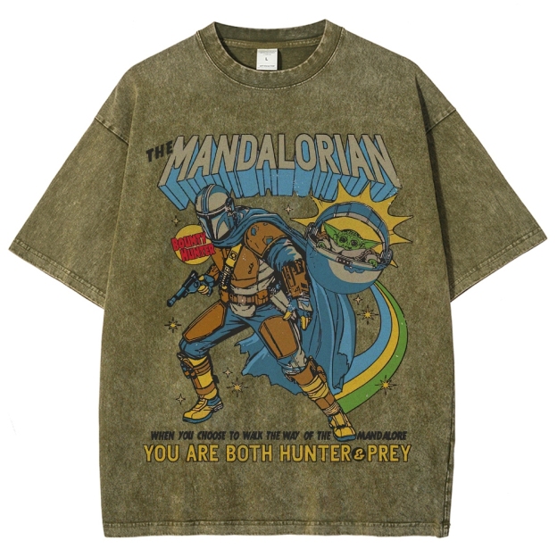 Way of Mandalore Hunter & Prey Graphic Washed T-Shirt