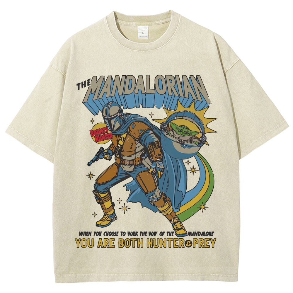 Way of Mandalore Hunter & Prey Graphic Washed T-Shirt