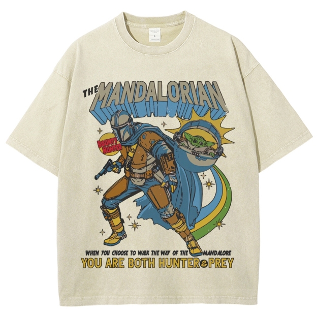 Way of Mandalore Hunter & Prey Graphic Washed T-Shirt
