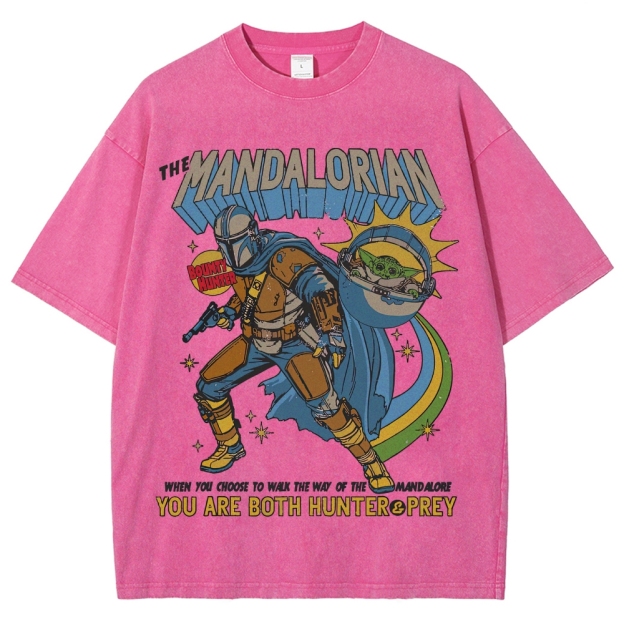 Way of Mandalore Hunter & Prey Graphic Washed T-Shirt